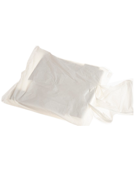 Disposable Plastic Aprons White Flat Pack of 100